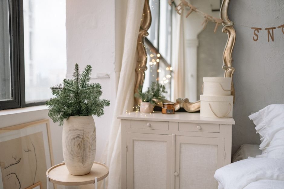 vintage wooden dresser